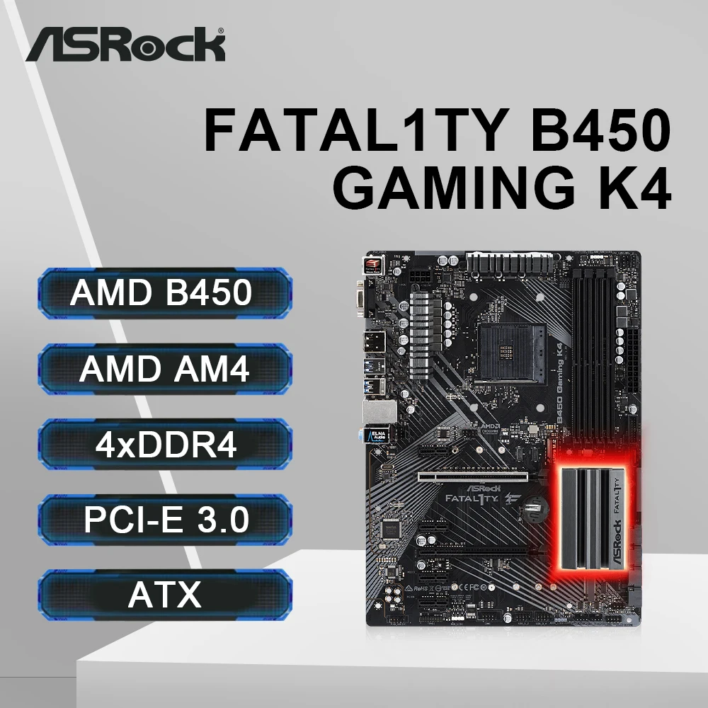 ASRock Fatal1ty B450 게이밍 K4 마더보드 내돈내산 리뷰