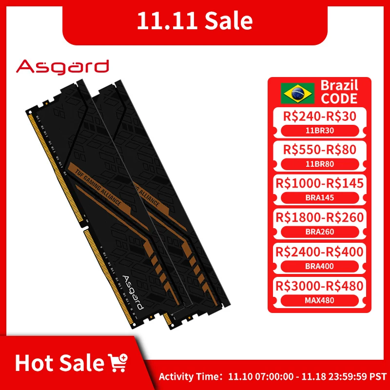 Asgard TUF 공동 브랜드 DDR4 RAM PC 필수템